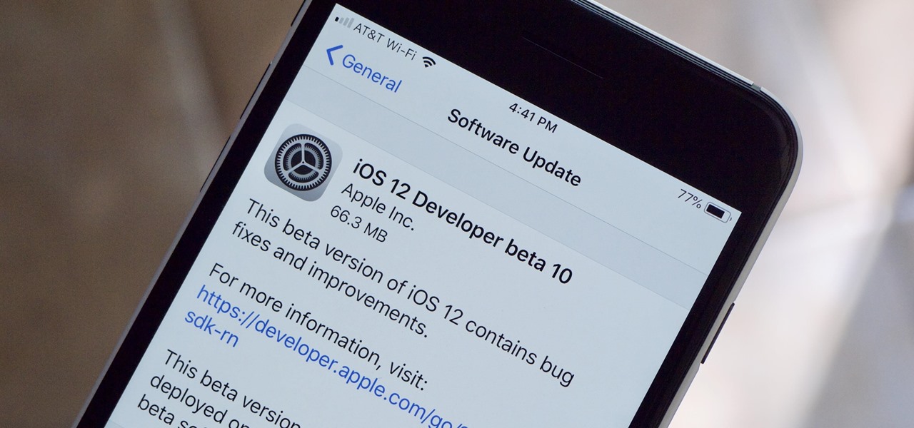 Apple Just Pushed Out iOS 12 Beta 10 for iPhone to Developers
