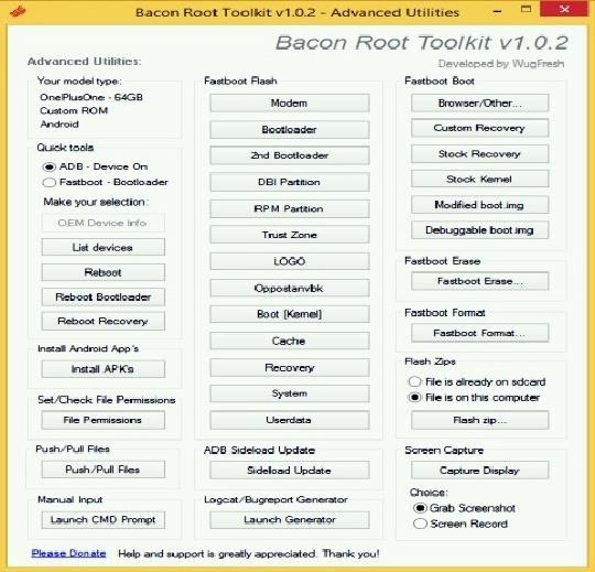 How to Root, Unlock, & Restore Your OnePlus One with Bacon Root Toolkit