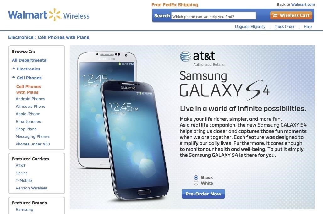 Samsung Galaxy S4 Release Dates Leaked for AT&T, T-Mobile, and Verizon