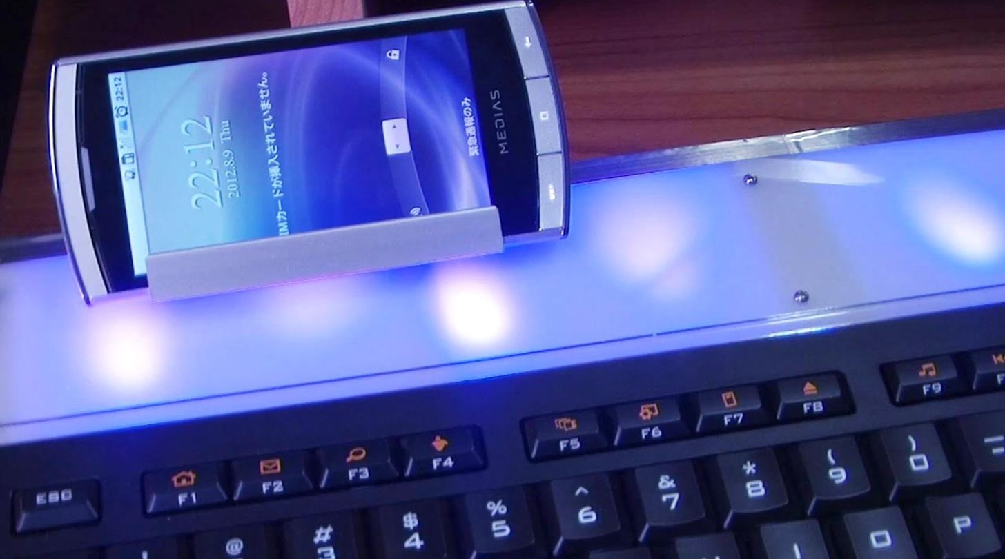 Customize Your USB Keyboard with a DIY Illuminated Base with Built-In Phone Stand