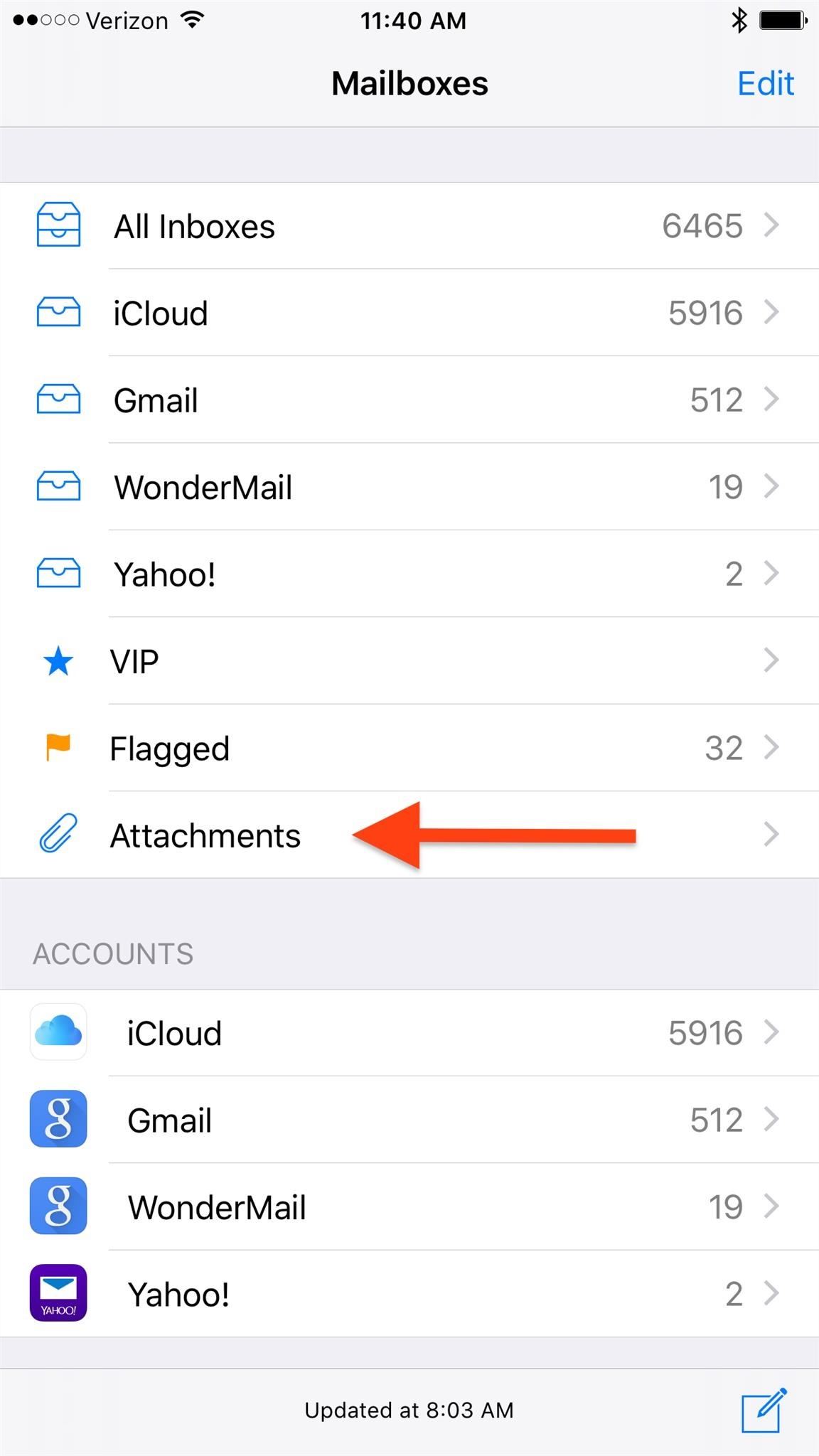 See Only Emails with Attachments Using This Secret iPhone Mail Trick