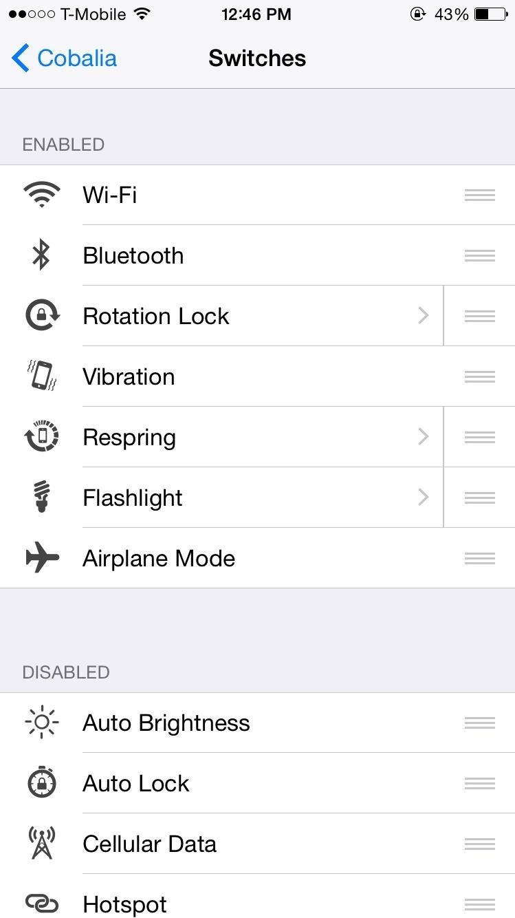 Replace Contacts in Your iPhone's App Switcher with System Toggles