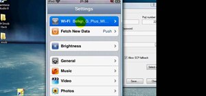 Connect to an iPhone or iPod Touch from a PC via SSH