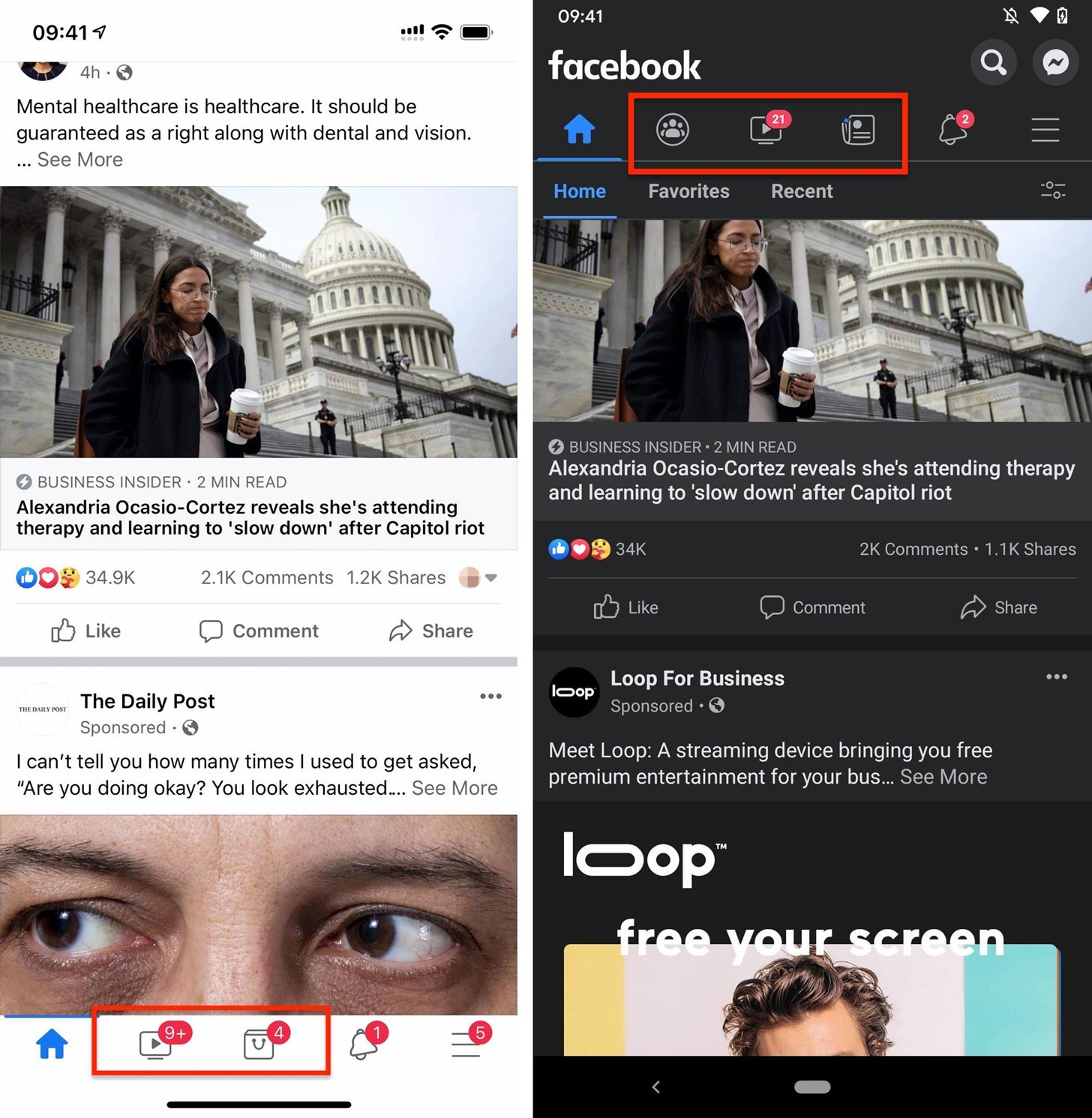 Clean Unwanted Tabs & Alerts from Facebook's Nav Bar to Remove Shop, Groups, News, Watch & Notification Dots