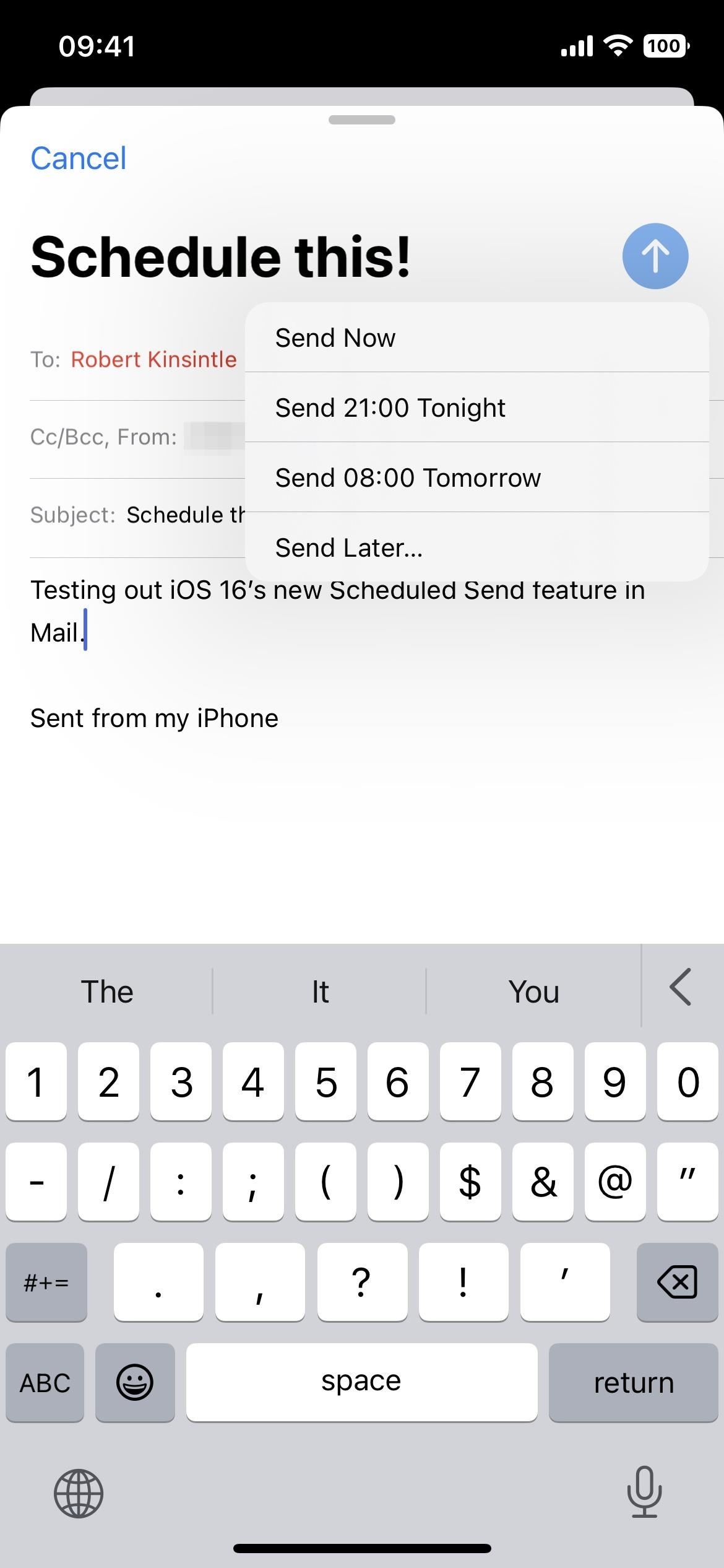 Use Your iPhone's Mail App to Schedule Emails That Auto-Send at Specific Dates and Times