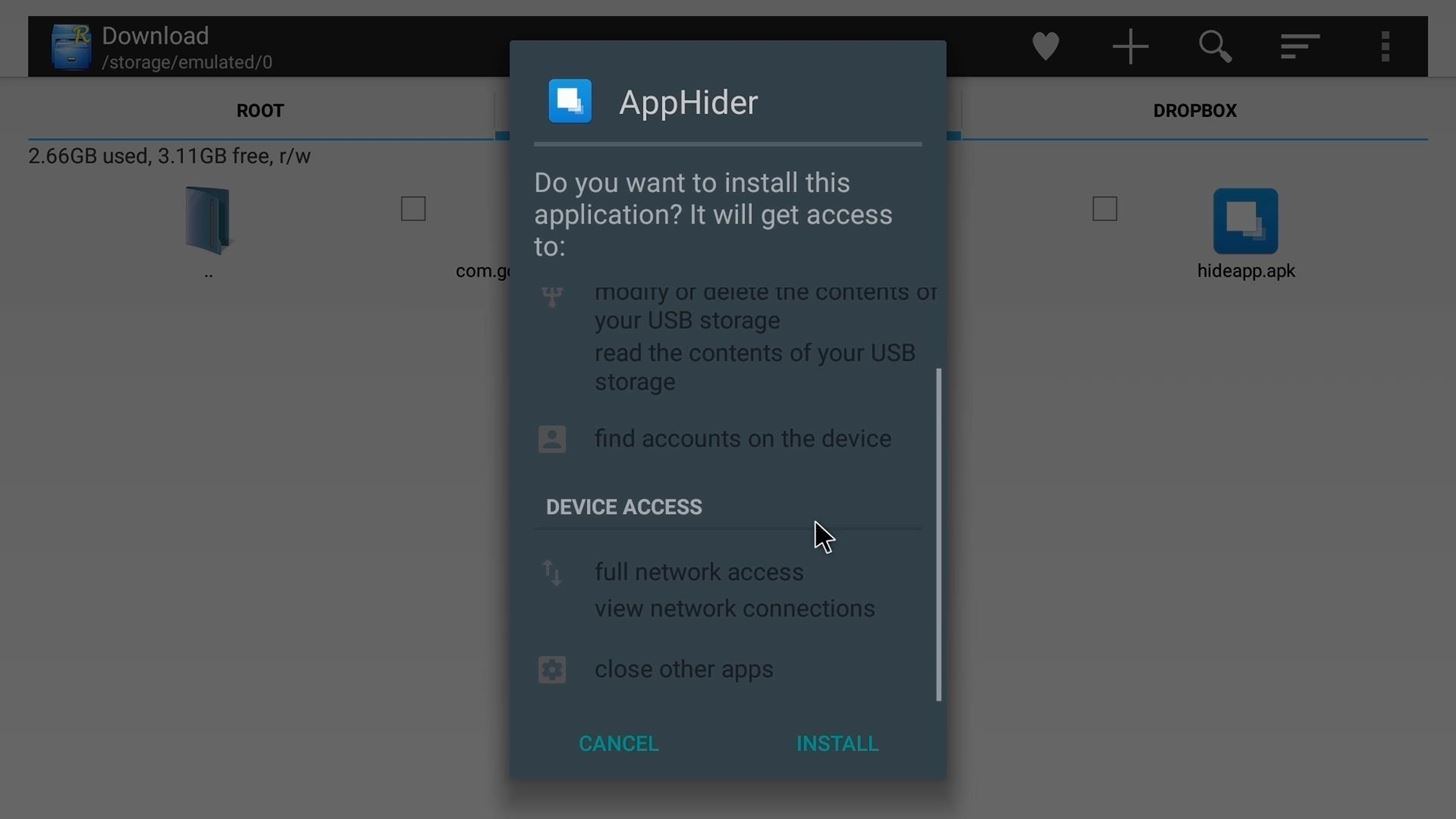 Hide or Uninstall System Apps on Your Nexus Player for a Cleaner Home Screen