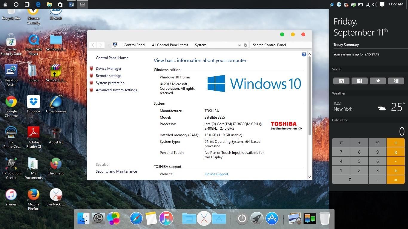 mac os theme for windows 10 64 bit free download