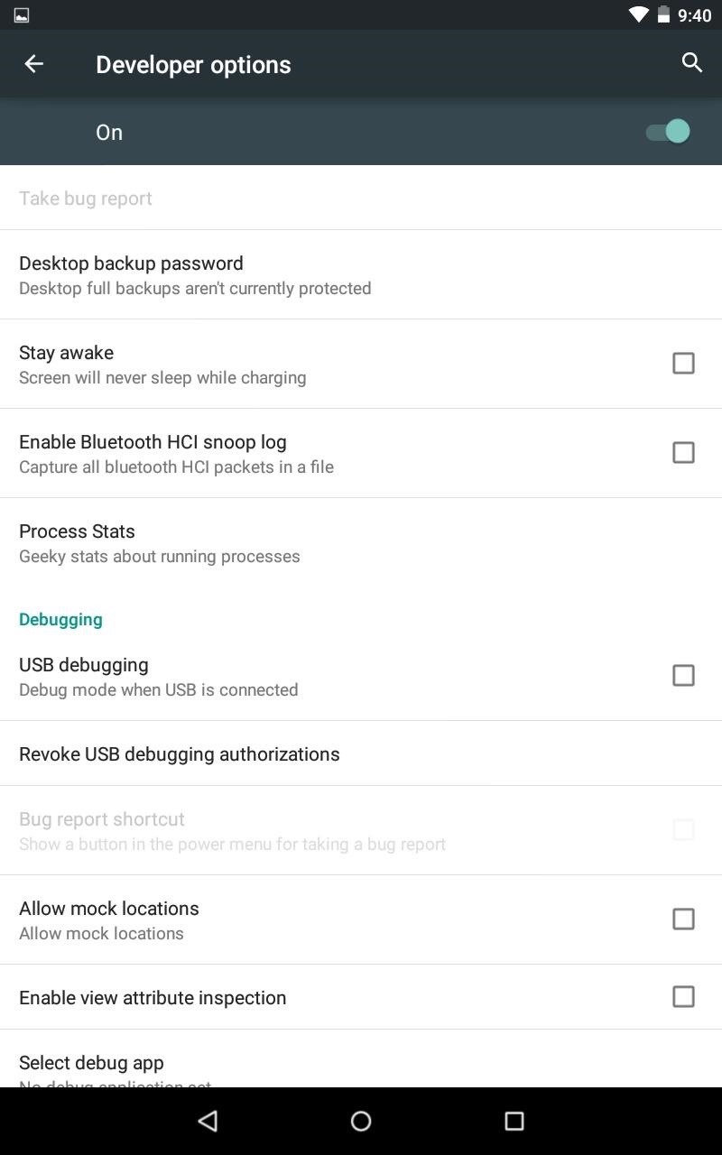 How to Enable Developer Options on Your Nexus