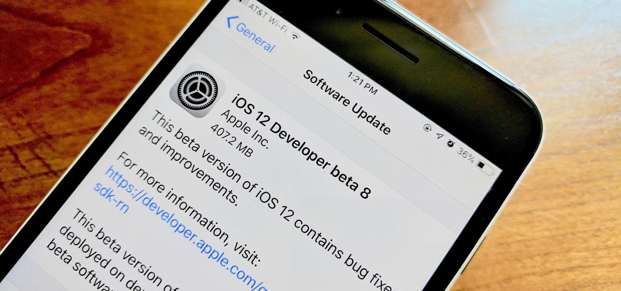 iOS 12 Beta 8 Released to Apple Developers