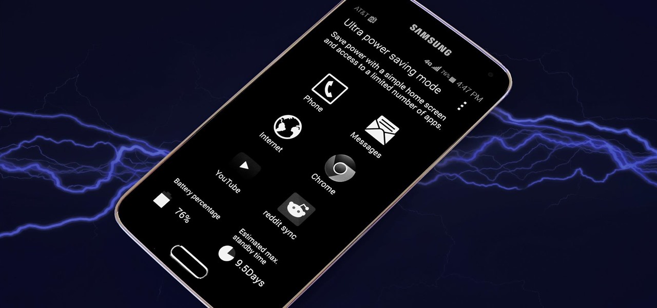 Add Any Apps to Ultra Power-Saving Mode on the Galaxy S5