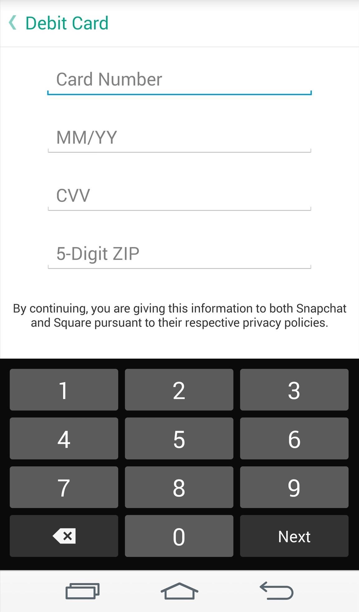 Snapcash: Send Money to Friends Directly in Snapchat