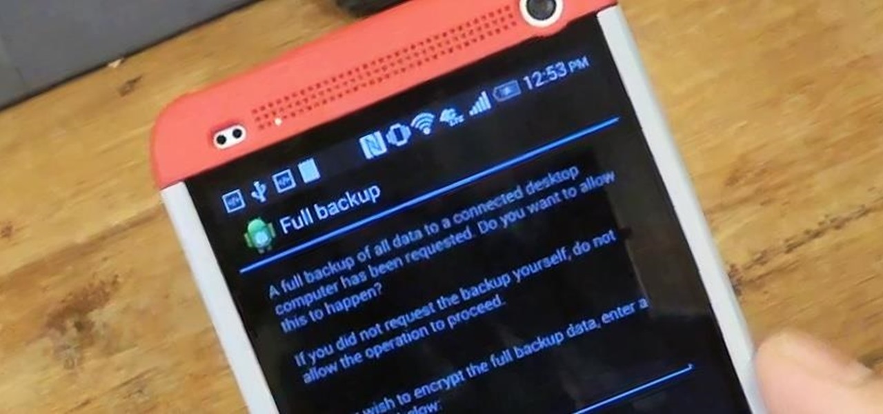 Back Up & Restore Data for All Apps on Your HTC One Using ADB for Mac