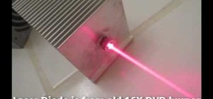 Build a burning laser from leftover spare computer parts