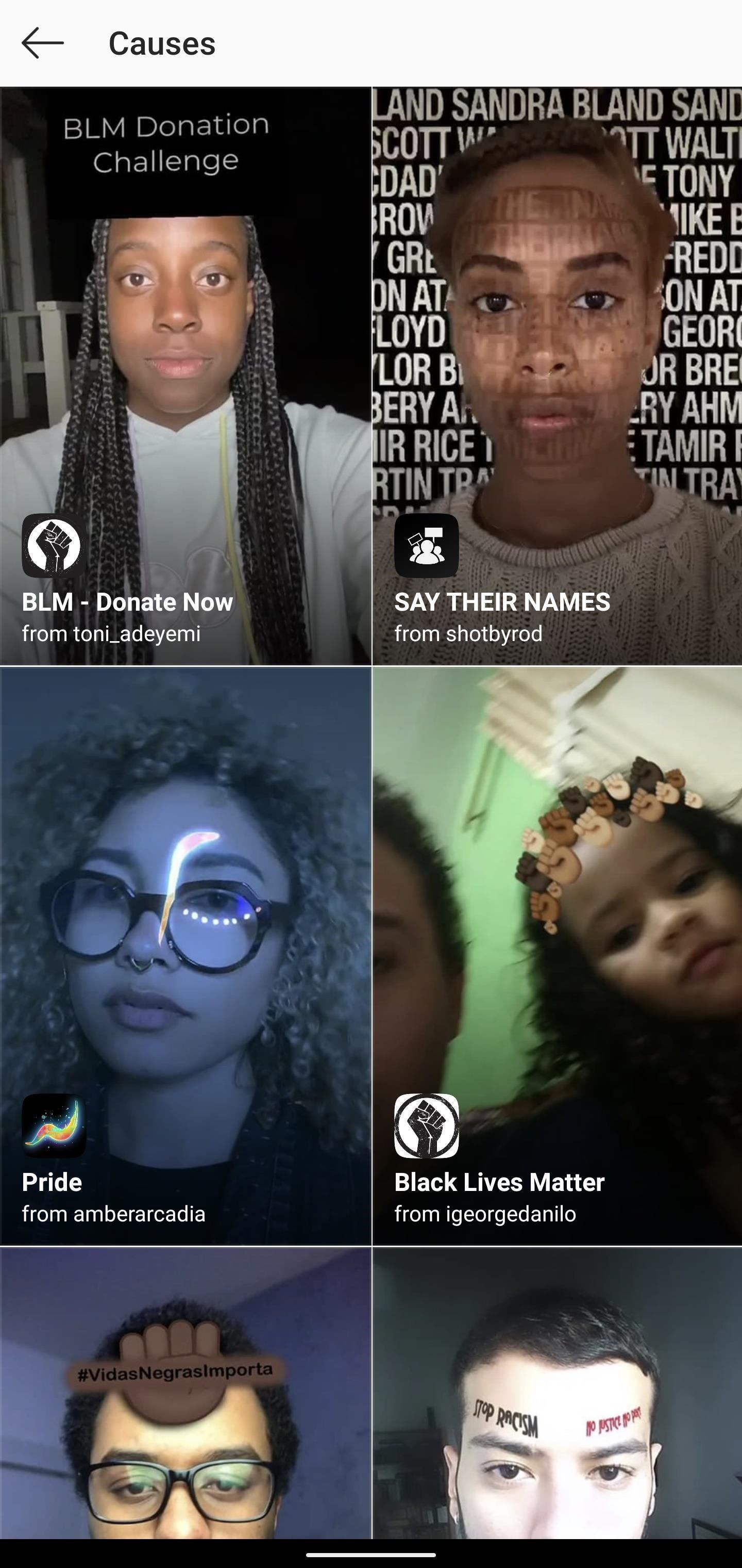 Show Your Support for Social Causes with AR Lenses from Snapchat, Instagram & More
