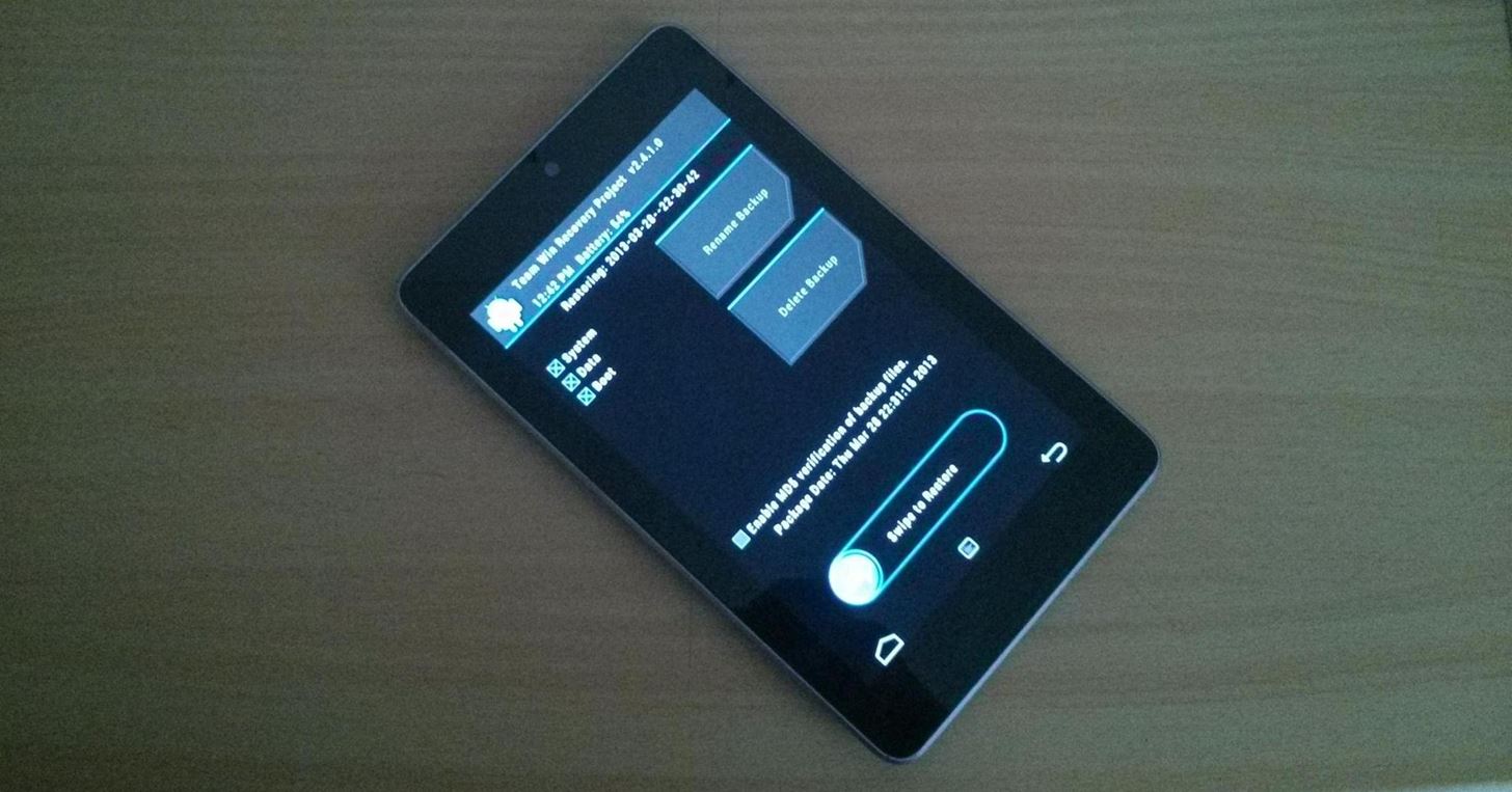 The Definitive Guide on How to Restore Your Nexus 7 Tablet (Even if You've Bricked It)