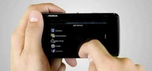 Add a shortcut to the desktop on a Nokia N900 phone