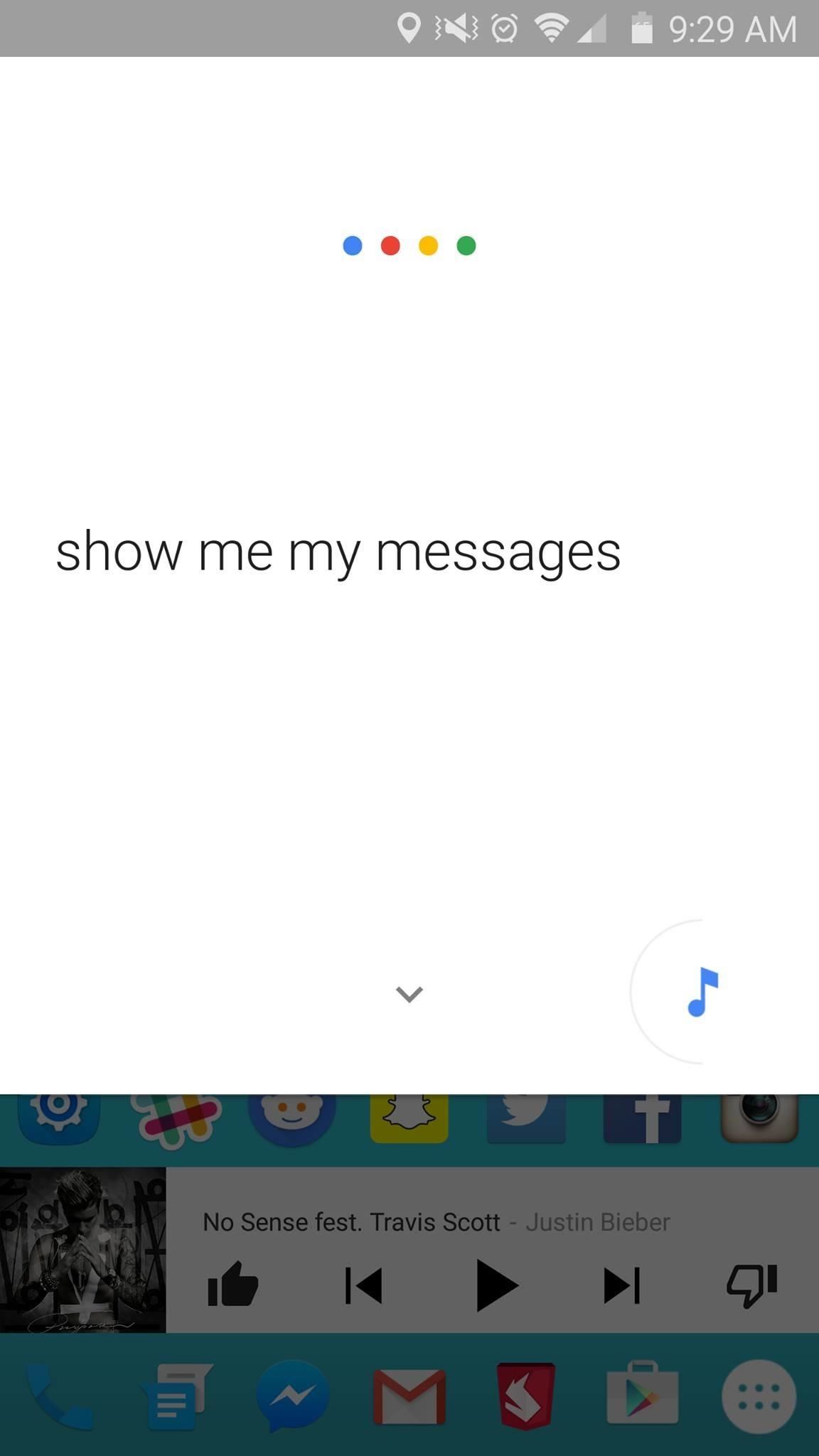Show me my last text