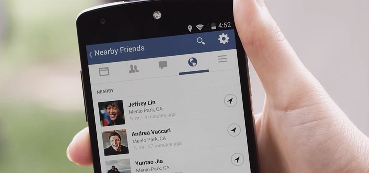 Facebook Introduces "Nearby Friends" for Increased Stalking Power
