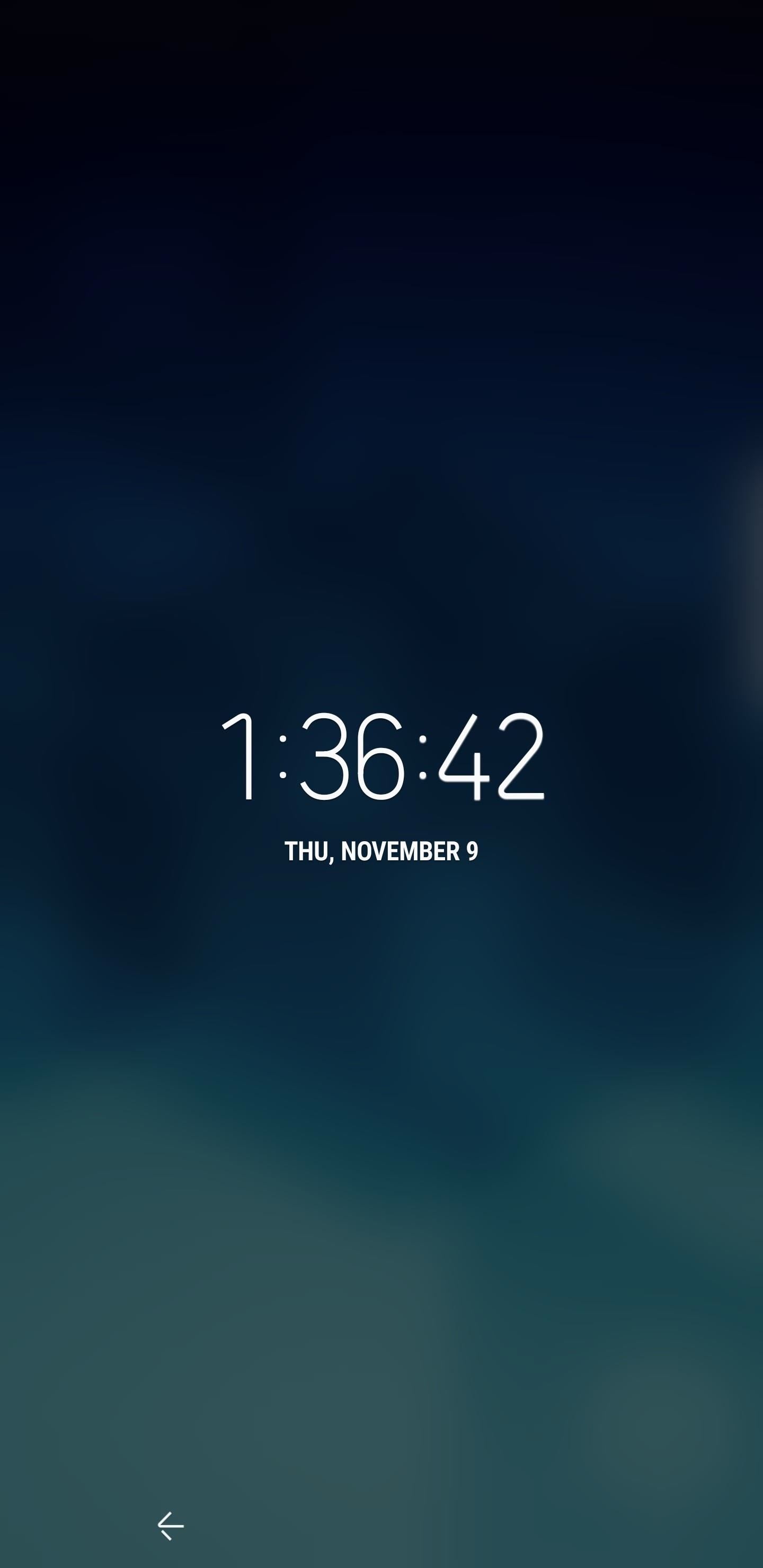 Galaxy S8 Oreo Update: Lock Screen Clock Now Matches Wallpaper Color