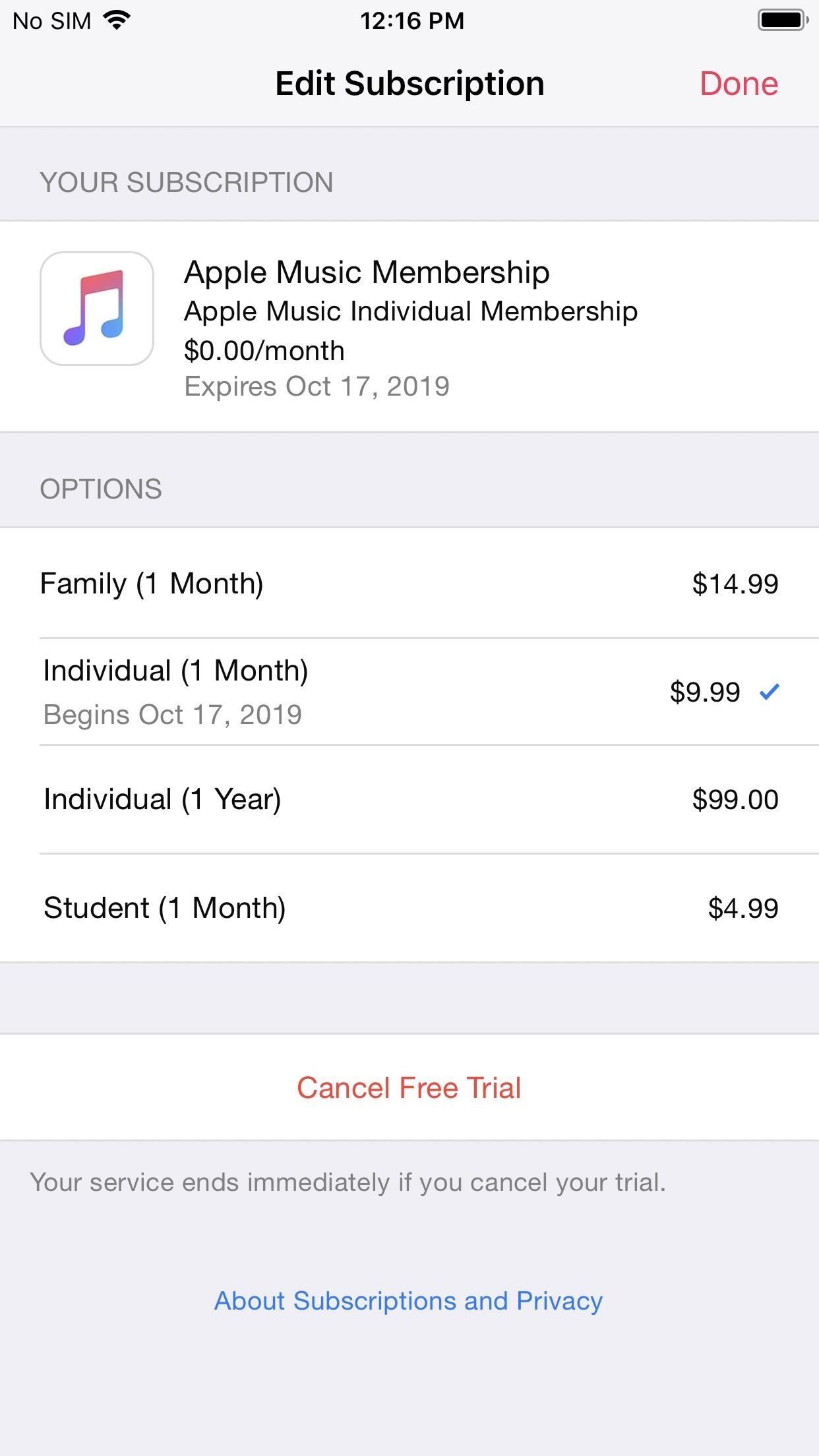 Iphone remove on expired subscriptions How to