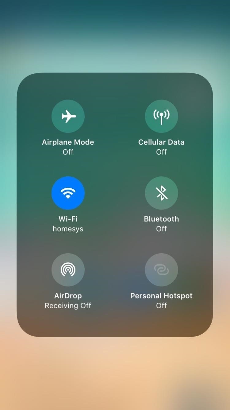 How to Access Your AirDrop Settings in iOS 11's New Control Center