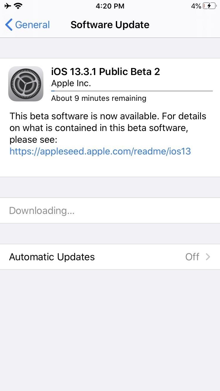 Apple Just Released iOS 13.3.1 Public Beta 2 for iPhone