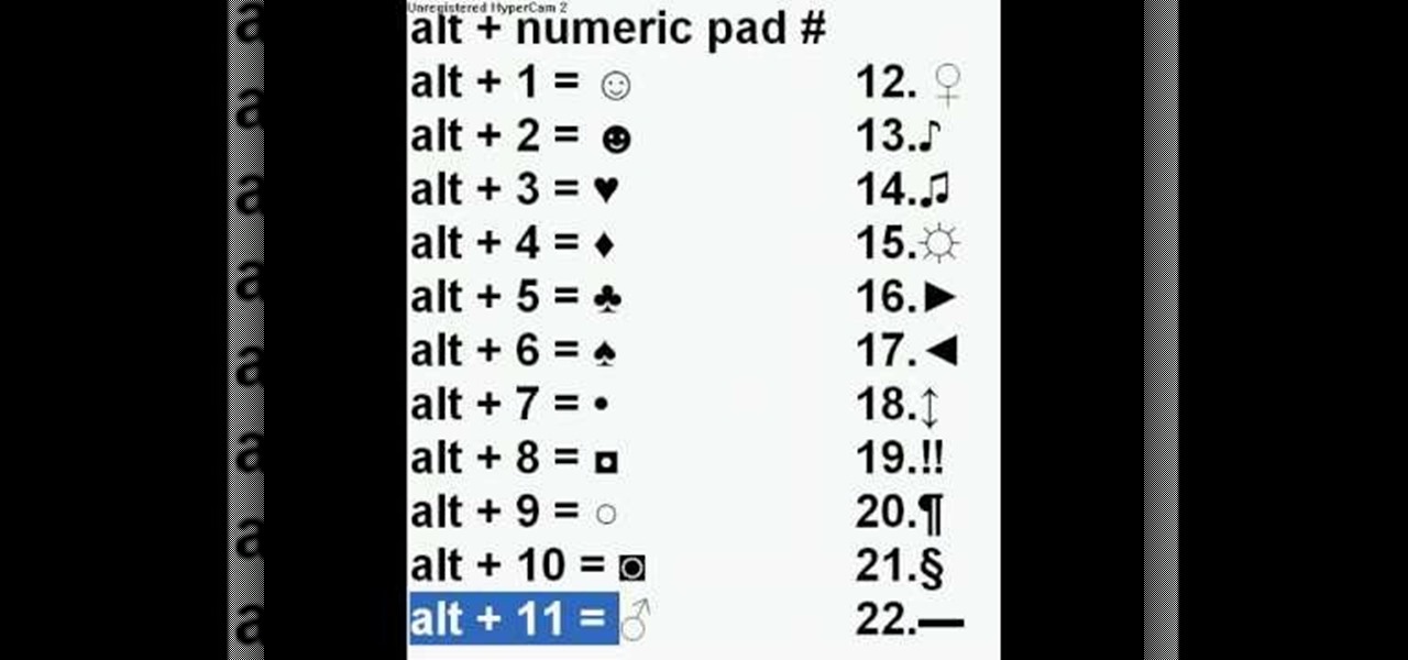 How to Make symbols on your computer using alt codes ... - 1280 x 600 jpeg 89kB