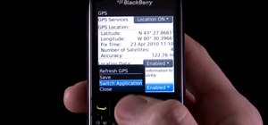 Use the GPS on a BlackBerry Pearl 3G smartphone