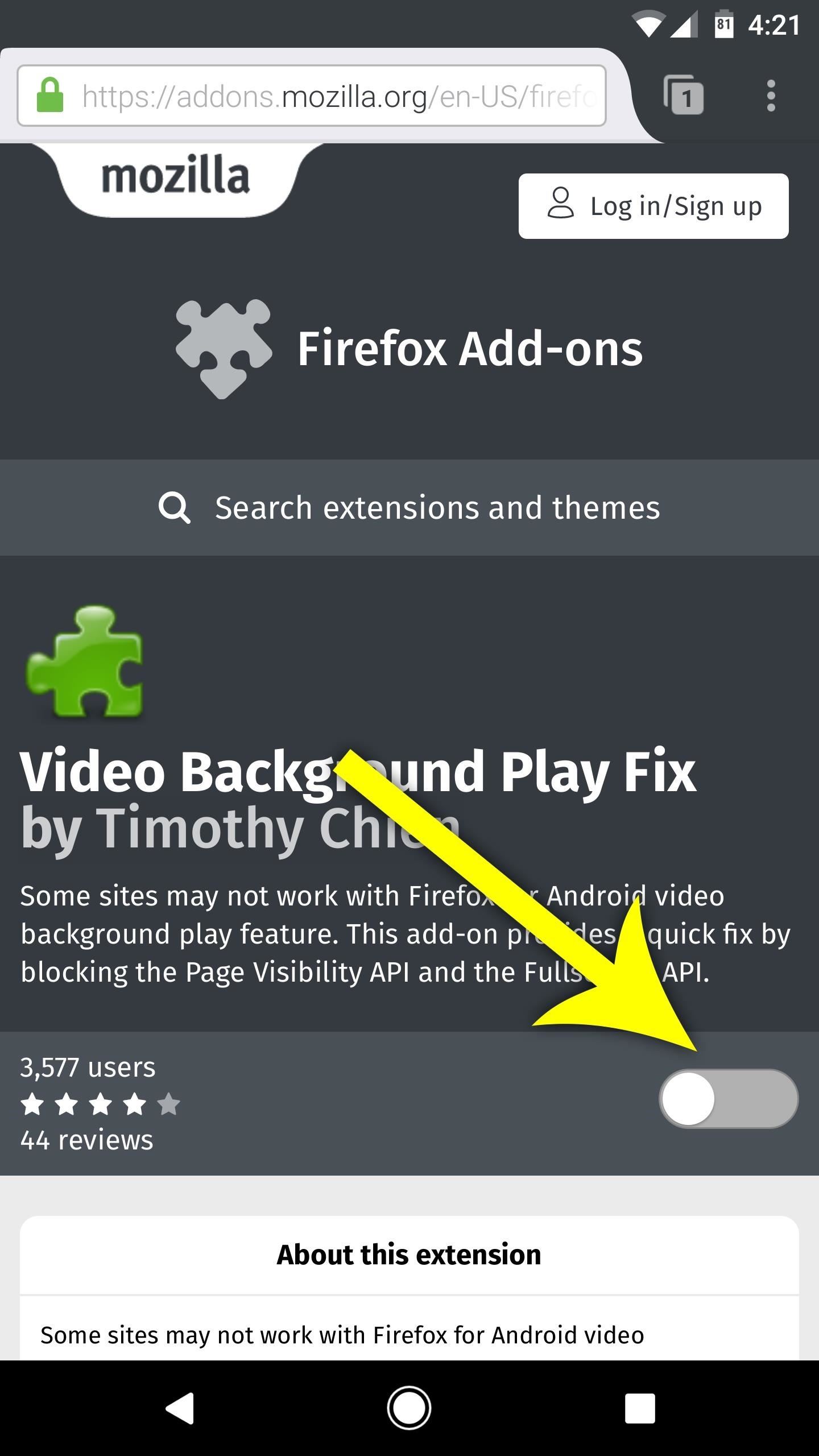 Fix Firefox's YouTube Background Playback Feature on Android