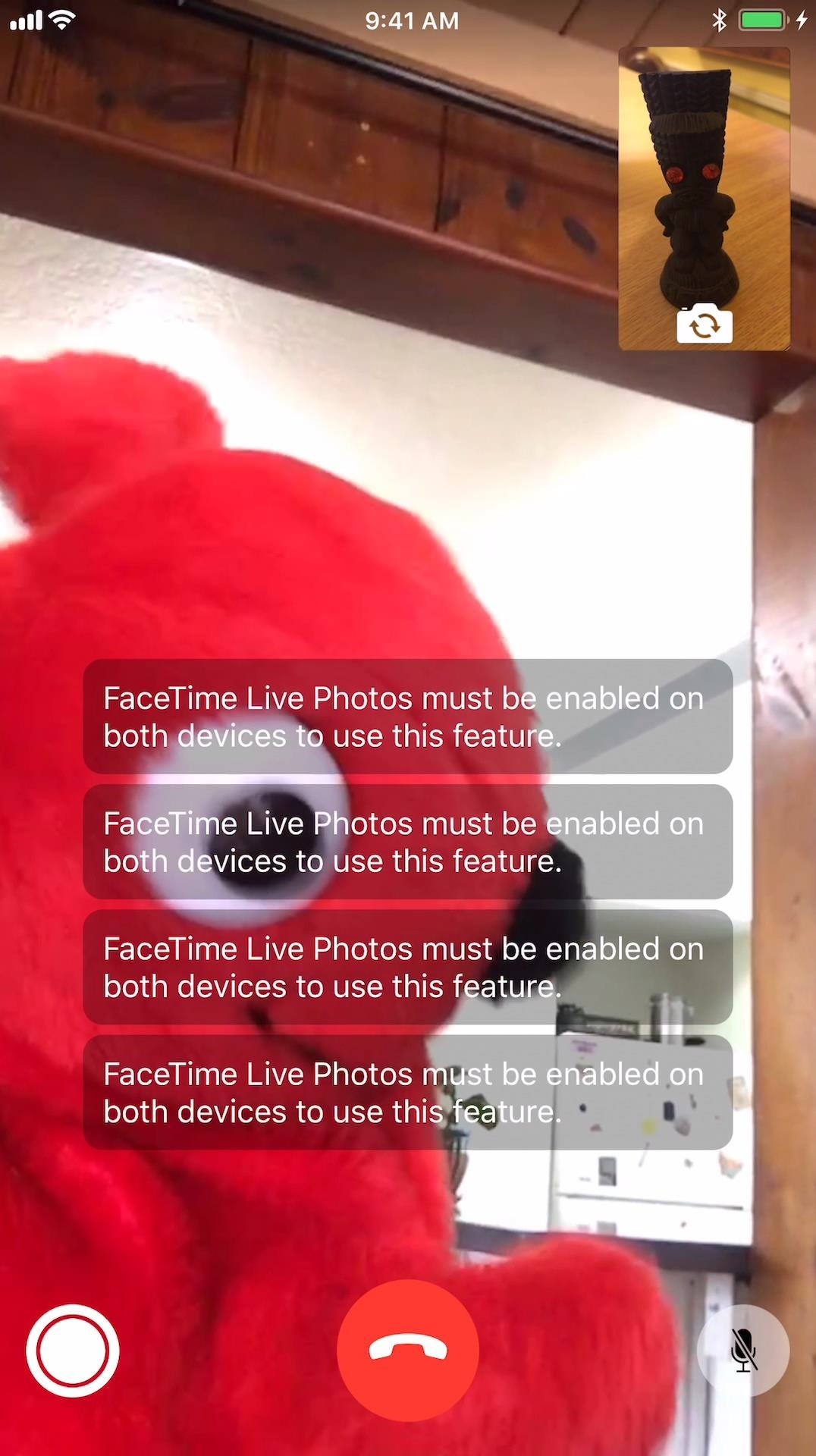 How to Take or Disable Live Photos During a FaceTime Video Call