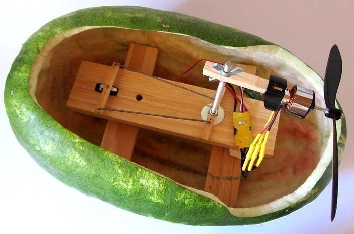 How to Build a Radio Controlled Watermelon Air Boat