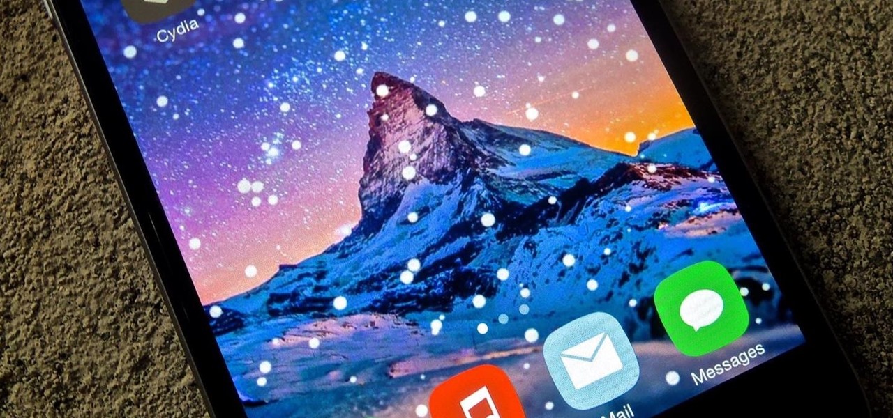 Theme Your iPhone's Home Screen with Falling Snow for the Winter
