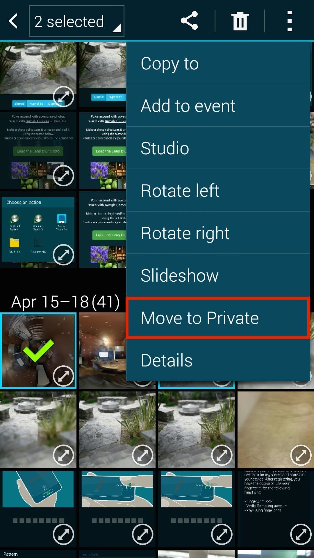 How to Hide Secret Files on Your Galaxy S5 Using Samsung's Built-In Private Mode