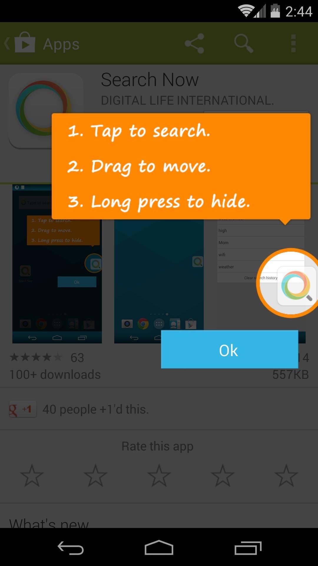 How to Quickly Search the Web & Your Nexus from Within Any App or Screen
