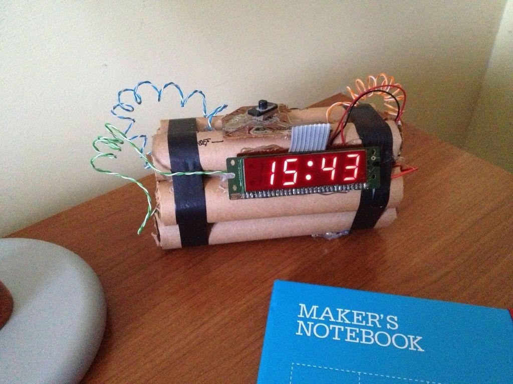 Scare Yourself Out of Bed with This Explosive TNT Alarm Clock
