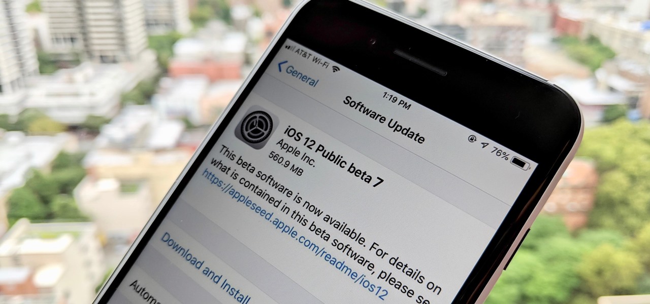 iOS 12 Public Beta 7 for iPhones Released to Apple Software Testers