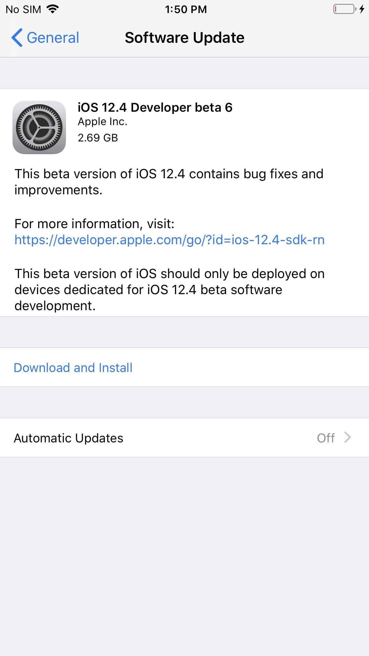 Apple Just Released iOS 12.4 Beta 6 for Developers & Public Testers