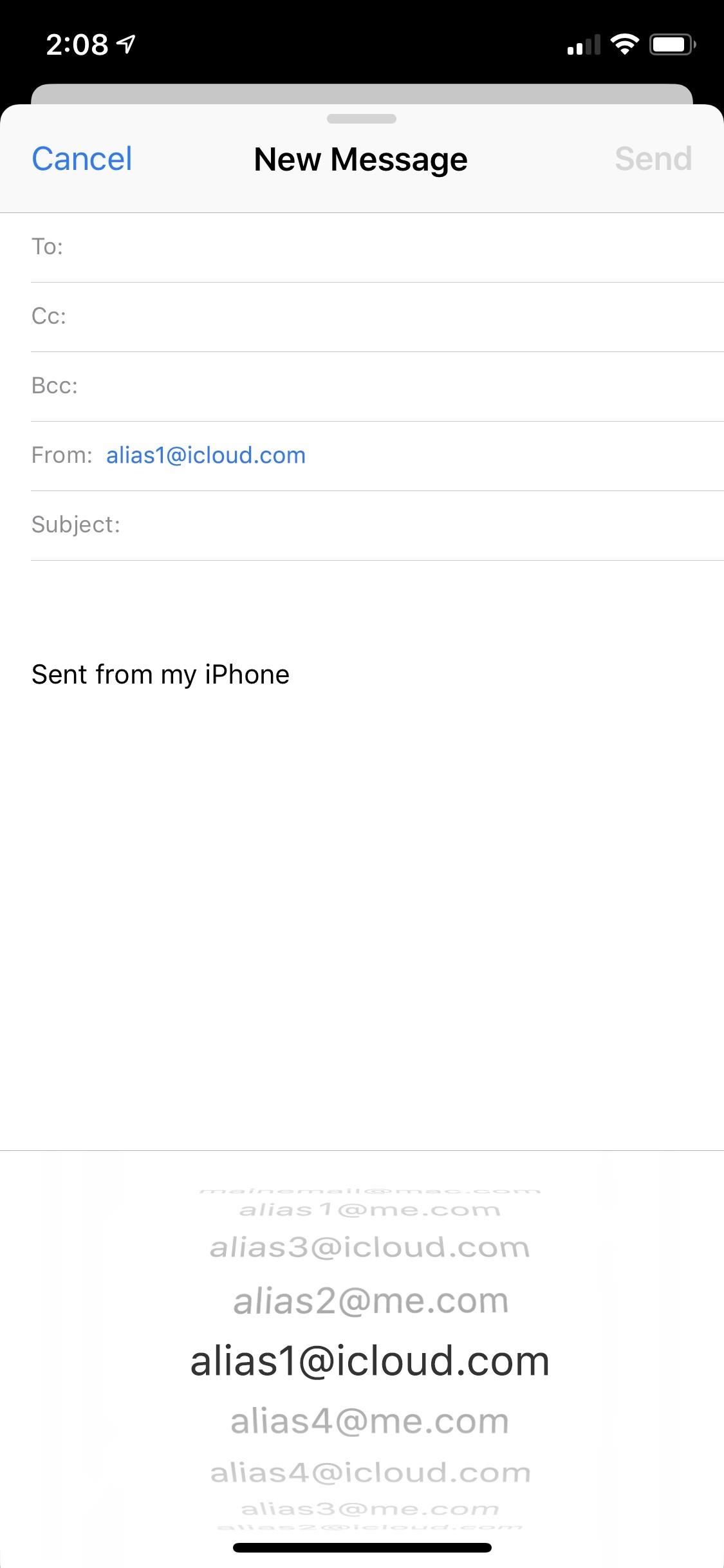 How to Hide @iCloud, @Me & Custom Aliases from Your Mail App's 'From' Field on Your iPhone