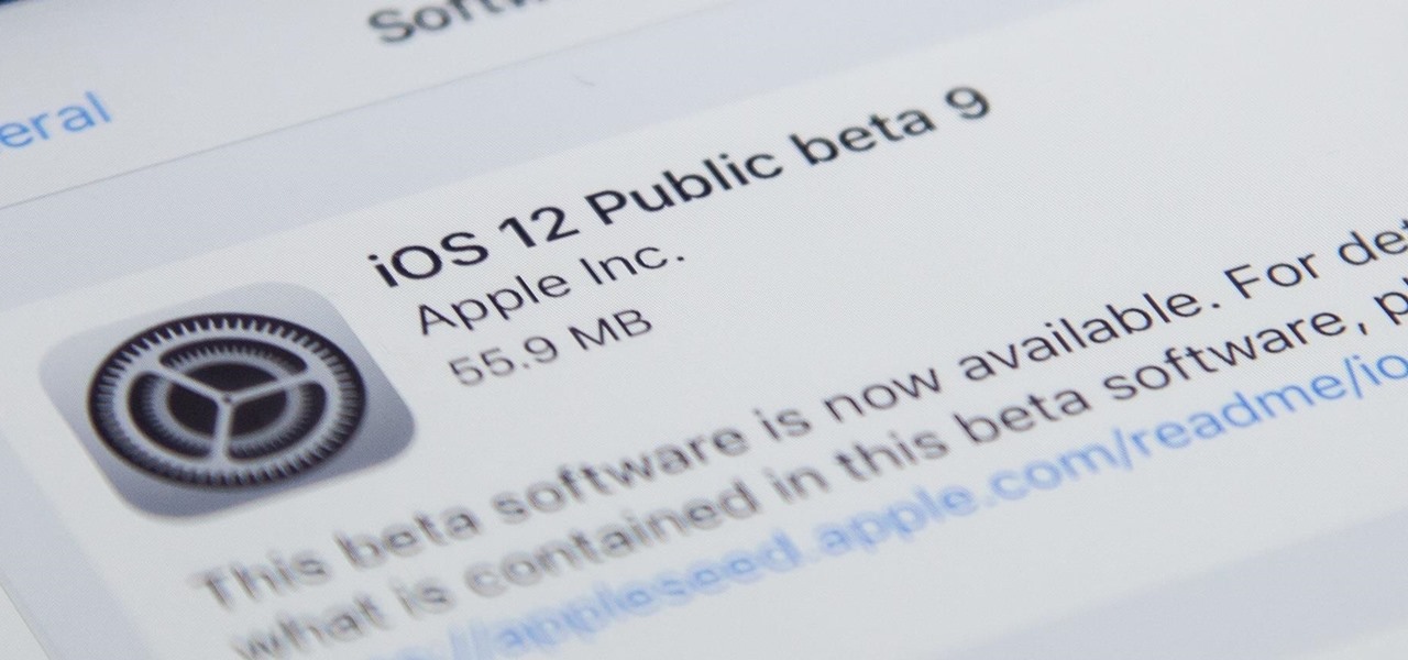 iOS 12 Public Beta 9 Released to Apple Software Testers