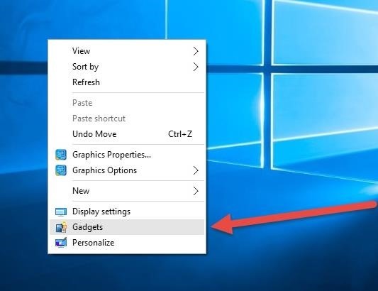 How to Bring Desktop Gadgets to Windows Windows Tips :: Hacks
