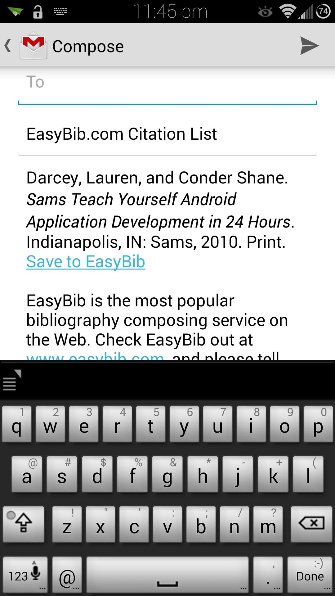 School Report? Let Android Handle Your Bibliographies for You