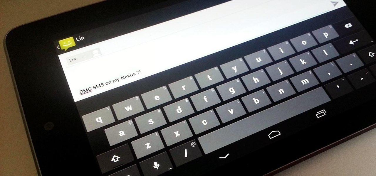 Send & Receive Text Messages Right from Your Nexus 7 3G Tablet (Rooted & Non-Rooted)