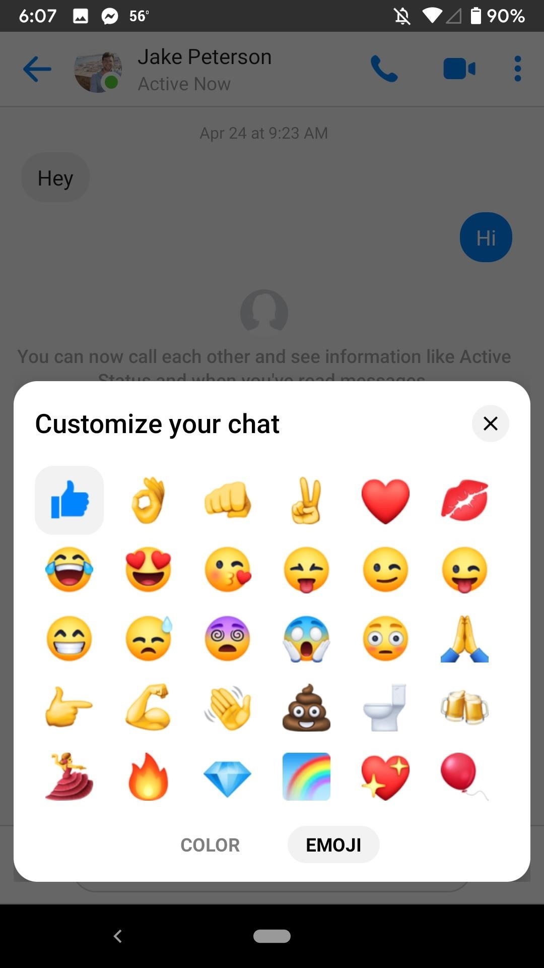 Sick of Thumbs Up? Here's How to Change the Default Chat Emoji in Individual Messenger Threads