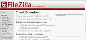Update a website with an FTP client (à la FileZilla)