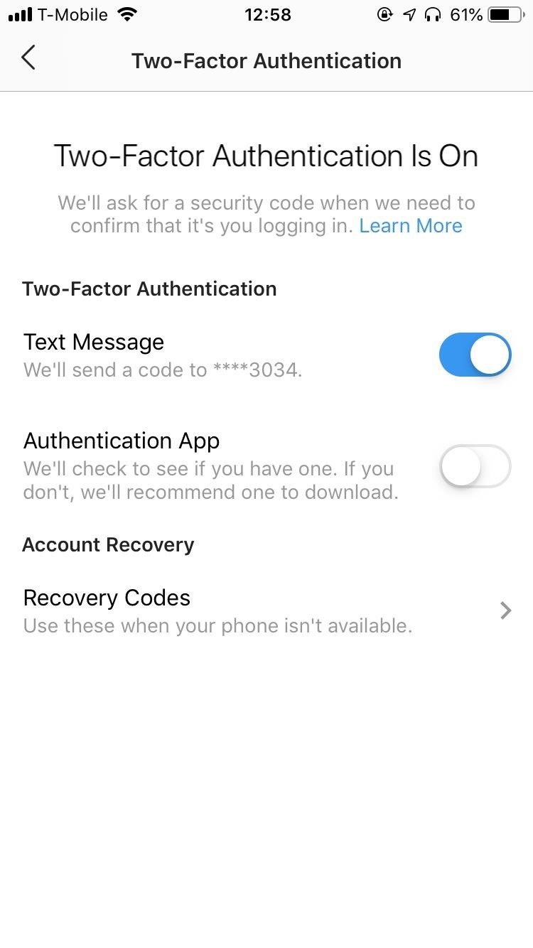 How To Set Up Instagram Recovery Codes So You Can Always Access