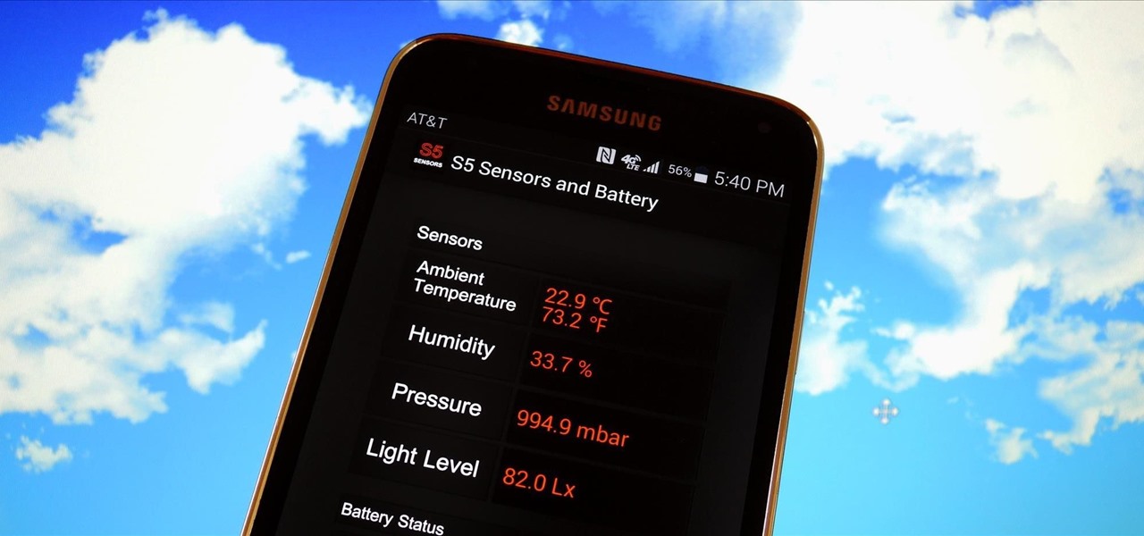 Get Truly Local Weather Readings from Your Galaxy S5's Built-in Sensors