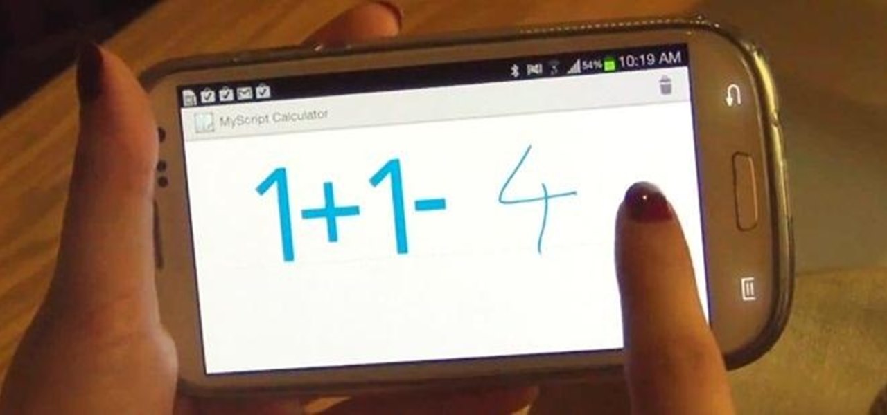 Solve Complex Equations Easier on Your Samsung Galaxy S3 with This Free Handwriting Calculator