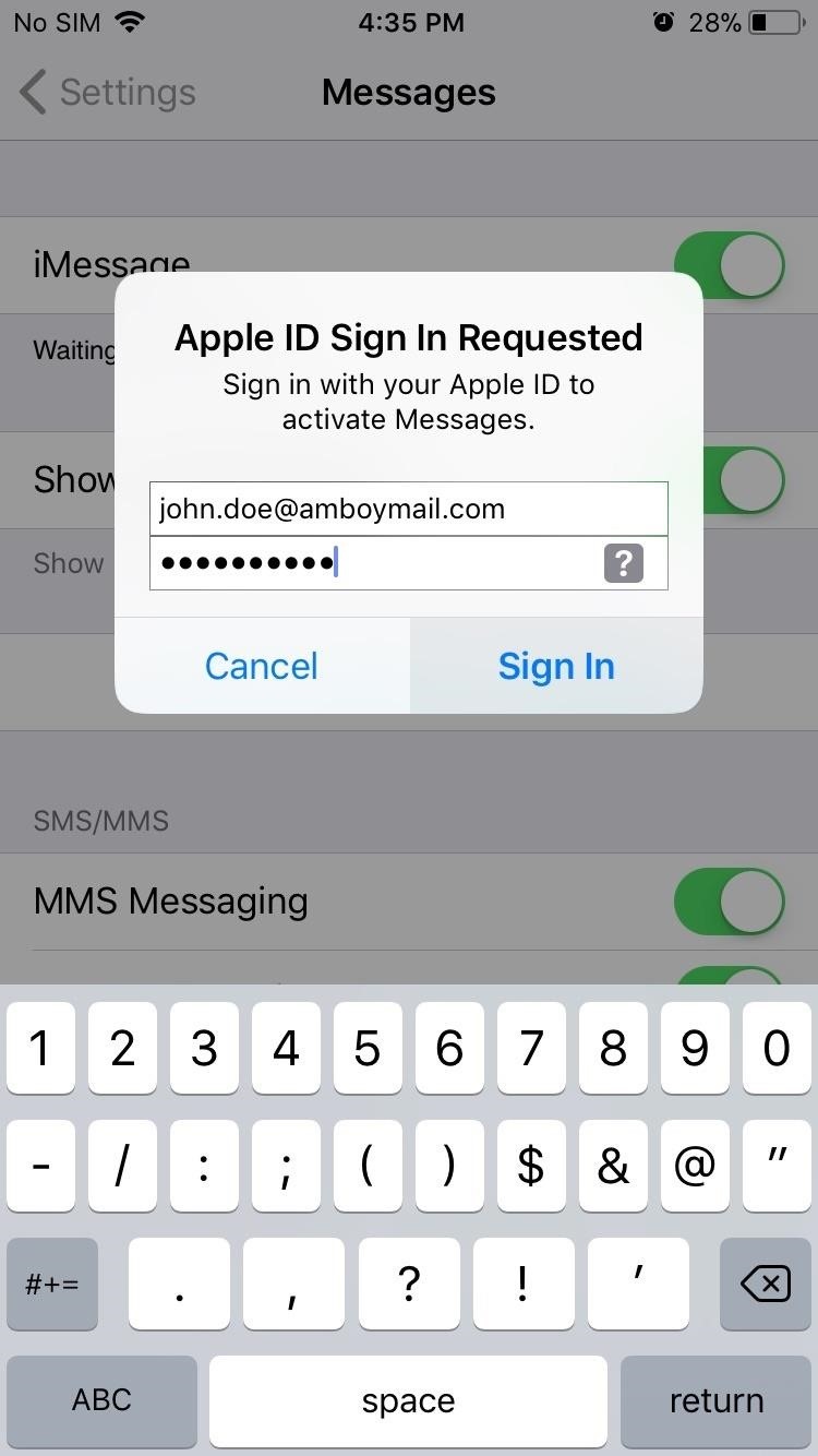 How to Log into FaceTime & Messages in iOS 11 with Alternate iCloud Accounts