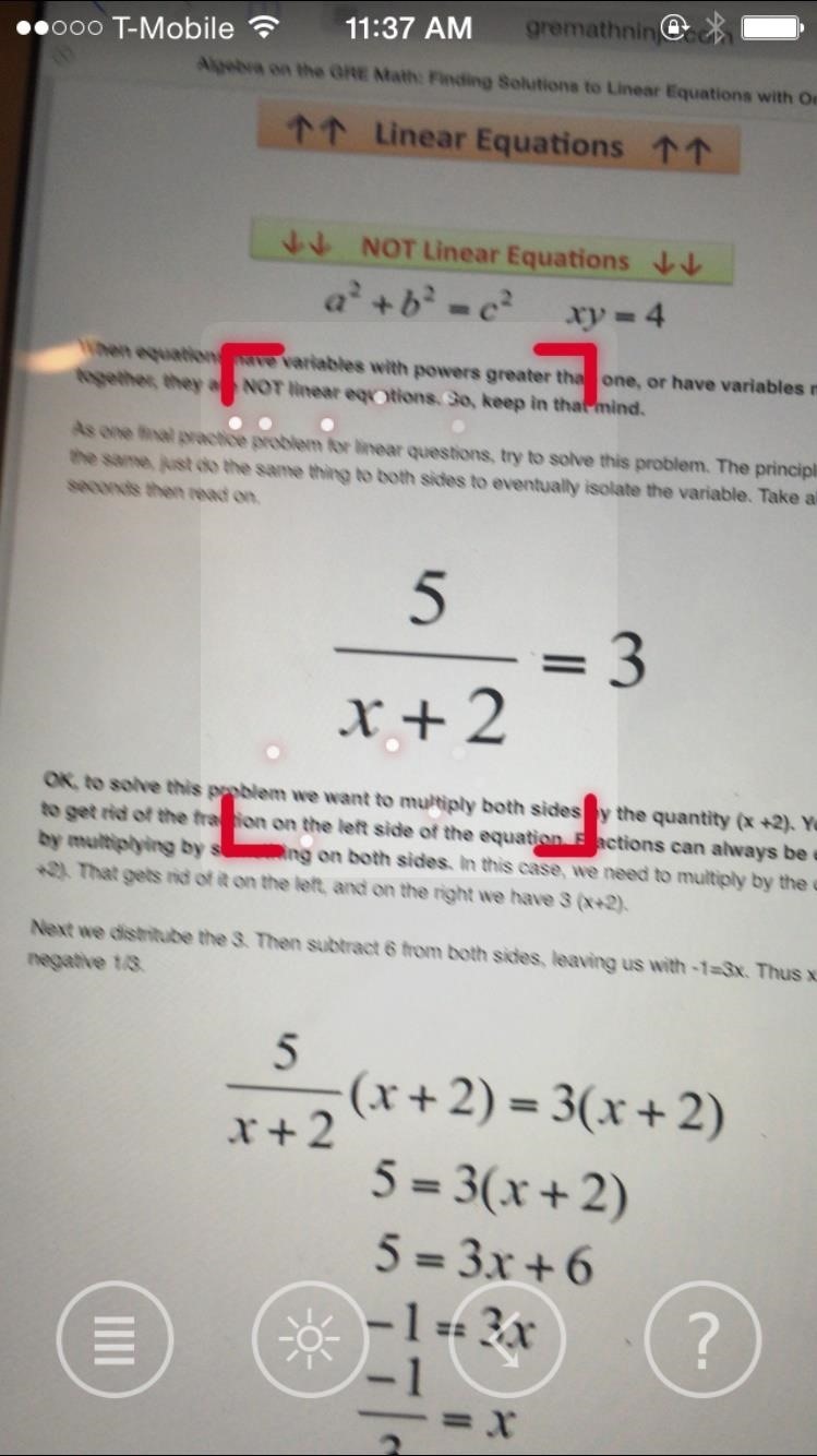 Use Your iPhone's Camera to Solve Difficult Math Problems Instantly