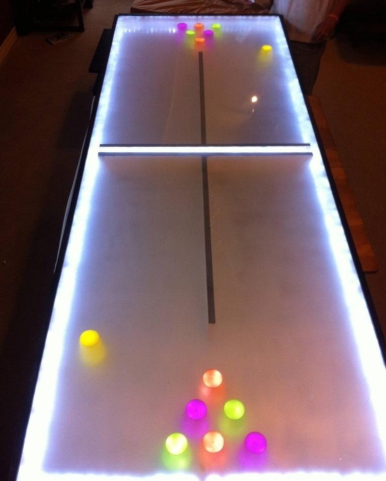 Light Up Your Next Party with This DIY LED Beer Pong Table That Dances to the Music
